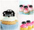 TA1144 Vintage Car Silhouette Party Wedding Birthday Acrylic Cupcake Toppers Decor 10 pcs