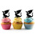 TA1150 Dragon Monster Silhouette Party Wedding Birthday Acrylic Cupcake Toppers Decor 10 pcs