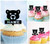 TA1178 Bear Head Silhouette Party Wedding Birthday Acrylic Cupcake Toppers Decor 10 pcs