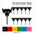 TA1179 Bull Head Silhouette Party Wedding Birthday Acrylic Cupcake Toppers Decor 10 pcs