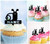 TA1188 Cute Snail Silhouette Party Wedding Birthday Acrylic Cupcake Toppers Decor 10 pcs