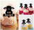 TA1192 Donkey Head Silhouette Party Wedding Birthday Acrylic Cupcake Toppers Decor 10 pcs