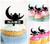 TA1199 Islam Crescent Moon Silhouette Party Wedding Birthday Acrylic Cupcake Toppers Decor 10 pcs