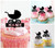 TA1213 Baby Carriage Silhouette Party Wedding Birthday Acrylic Cupcake Toppers Decor 10 pcs