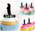 TA1224 Meerkat Silhouette Party Wedding Birthday Acrylic Cupcake Toppers Decor 10 pcs