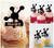 TA1232 Atomic Model Silhouette Party Wedding Birthday Acrylic Cupcake Toppers Decor 10 pcs