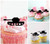 TA1233 Tank Military Silhouette Party Wedding Birthday Acrylic Cupcake Toppers Decor 10 pcs