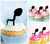 TA1238 Sperm cell Silhouette Party Wedding Birthday Acrylic Cupcake Toppers Decor 10 pcs