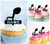 TA1238 Sperm cell Silhouette Party Wedding Birthday Acrylic Cupcake Toppers Decor 10 pcs