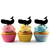 TA1240 Sperm Whale Silhouette Party Wedding Birthday Acrylic Cupcake Toppers Decor 10 pcs