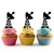 TA1242 Satellite Antenna Tower Silhouette Party Wedding Birthday Acrylic Cupcake Toppers Decor 10 pcs