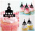 TA1243 Christian Church Silhouette Party Wedding Birthday Acrylic Cupcake Toppers Decor 10 pcs