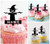 TA1253 Scarecrow Silhouette Party Wedding Birthday Acrylic Cupcake Toppers Decor 10 pcs