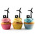 TA1262 Wind Power Energy Silhouette Party Wedding Birthday Acrylic Cupcake Toppers Decor 10 pcs