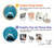 S0830 White Shark Graphic Ring Holder and Pop Up Grip