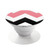 S1849 Pink Black Chevron Zigzag Graphic Ring Holder and Pop Up Grip