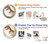 S2372 T-Rex Jurassic Fossil Graphic Ring Holder and Pop Up Grip
