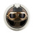 S2645 Vintage Brown Goggles Motorcycle Helmet Graphic Ring Holder and Pop Up Grip