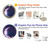 S3324 Crescent Moon Galaxy Graphic Ring Holder and Pop Up Grip