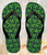 FA0307 Marijuana Pattern Beach Slippers Sandals Flip Flops Unisex