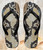 FA0323 Snake Skin Texture Graphic Printed Beach Slippers Sandals Flip Flops Unisex