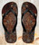 FA0328 Rust Steel Texture Graphic Printed Beach Slippers Sandals Flip Flops Unisex