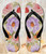 FA0431 Sweet Flower Painting Beach Slippers Sandals Flip Flops Unisex