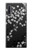 S2544 Japanese Kimono Style Black Flower Pattern Case For Samsung Galaxy Note 10 Plus
