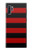 S2638 Black and Red Striped Case For Samsung Galaxy Note 10 Plus