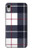 S3452 Plaid Fabric Pattern Case For iPhone XR