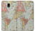 S3418 Vintage World Map Case For Samsung Galaxy J7 (2018), J7 Aero, J7 Top, J7 Aura, J7 Crown, J7 Refine, J7 Eon, J7 V 2nd Gen, J7 Star