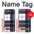 S3452 Plaid Fabric Pattern Case For Samsung Galaxy J3 (2018), J3 Star, J3 V 3rd Gen, J3 Orbit, J3 Achieve, Express Prime 3, Amp Prime 3