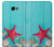S3428 Aqua Wood Starfish Shell Case For Samsung Galaxy A5 (2017)