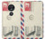 S3551 Vintage Airmail Envelope Art Case For Motorola Moto G7 Power