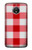 S3535 Red Gingham Case For Motorola Moto E4 Plus