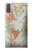 S3418 Vintage World Map Case For Sony Xperia XZ