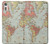 S3418 Vintage World Map Case For Sony Xperia XZ