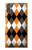 S3421 Black Orange White Argyle Plaid Case For Sony Xperia XZ