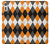 S3421 Black Orange White Argyle Plaid Case For Sony Xperia XZ