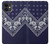 S3357 Navy Blue Bandana Pattern Case For iPhone 11