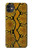 S3365 Yellow Python Skin Graphic Print Case For iPhone 11