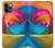 S1671 Rainbow Colorful Rose Case For iPhone 11 Pro