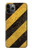 S2231 Yellow and Black Line Hazard Striped Case For iPhone 11 Pro