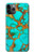 S2688 Aqua Copper Turquoise Gemstone Graphic Case For iPhone 11 Pro