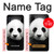 S1072 Panda Bear Case For Samsung Galaxy A10e
