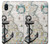 S1962 Nautical Chart Case For Samsung Galaxy A10e
