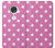 S2358 Pink Polka Dots Case For Motorola Moto G7, Moto G7 Plus