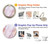 S3482 Soft Pink Marble Graphic Print Graphic Ring Holder and Pop Up Grip