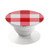 S3535 Red Gingham Graphic Ring Holder and Pop Up Grip