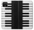 S3078 Black and White Piano Keyboard Case For Google Pixel 4
